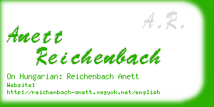anett reichenbach business card